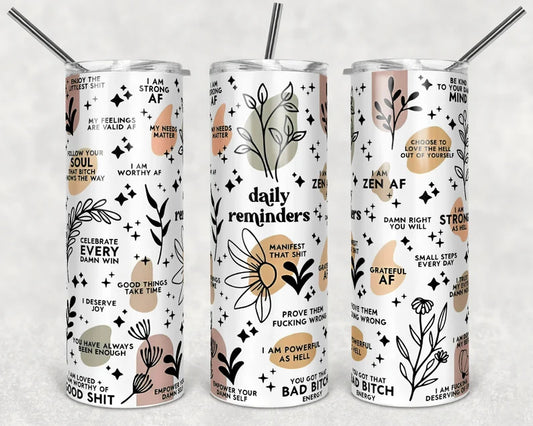 Positive Affirmations Tumbler
